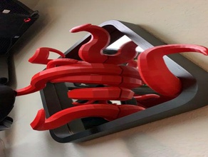 tentáculo cabeza del titular teléfono auriculares percha soporte para el pulpo 3d print model - Mito3D
