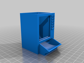 ollie's vending machine hamster feeder - flat back marquee food pet 3d print model - Mito3D