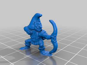 noite goblin arqueiro 3d print model - Mito3D