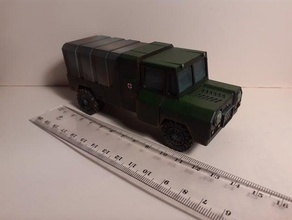 archaic scifi truck toy wargame terrain 3d print model - Mito3D