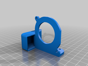 part cooling fan e3d aero duct titan mount 3d print model - Mito3D