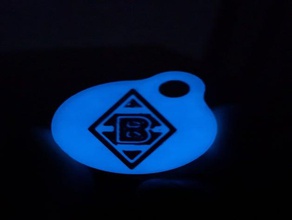 borussia m nchen gladbach schl sselanh Finger Schlüsselanhänger der cool glow keychain m&ouml schl&uuml sselanh&auml 3d print model - Mito3D