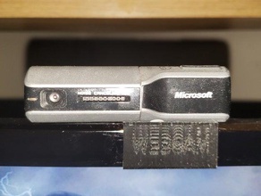 webcam monitor clip lifecam mount microsoft holder 3d print model - Mito3D