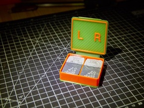 diariamente as lentes de uma pequena caixa a contactos lente contato recipiente 3d print model - Mito3D