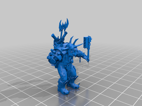 warboss - çalışmaları tm 40k warhammer 3d print model - Mito3D