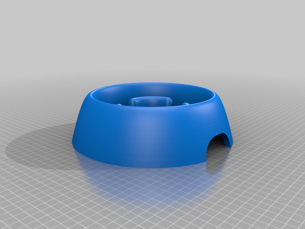 slow feed bowl 3D print model - Mito3D