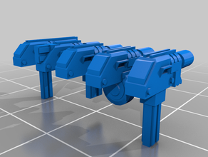 pistolet automatique de la famille 40k auto science-fiction scifi warhammer 3d print model - Mito3D