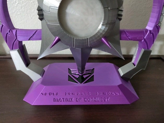 decepticon matrix conquest stand decepticons leadership transformers 3D print model - Mito3D