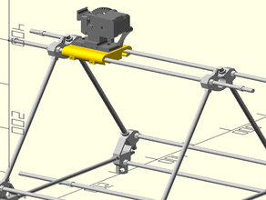 reprap mendel adapter wade greg extruder 3d print model - Mito3D