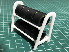 tyre stand 1 32 scale carrera132 scalextric slot car slotcar 3d print model - Mito3D