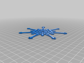 snowflake 4 3d print model - Mito3D