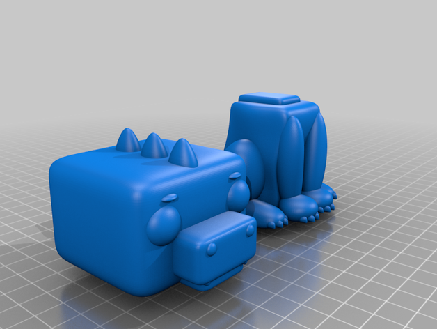 réptil da base de dados animais a figura 3D print model - Mito3D