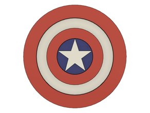 avenger sottobicchieri avengers capitan marvel captain america coaster iron man la shield spider-man thor 3d print model - Mito3D