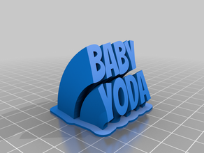 baby yoda customized 3d print model - Mito3D