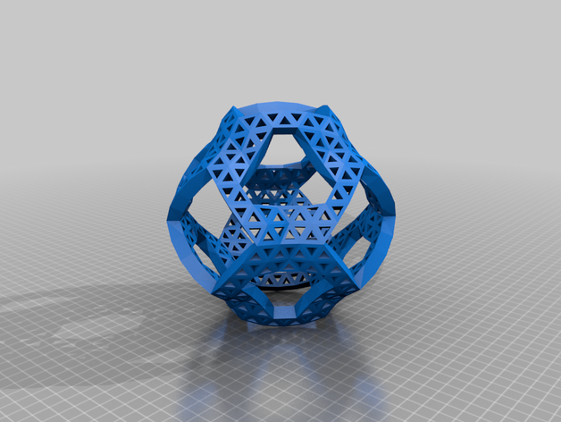 convexoctahedral11v 4 5 14 15 23 69 70 78 79 80 konveks kubbe jeodezik sekizyüzlü 3D print model - Mito3D