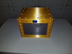 locking treasure chest box storage 3d print model - Mito3D