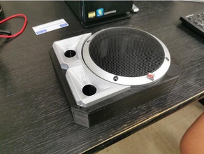 spiral labyrinth speaker box 3d print model - Mito3D