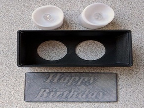 celebrazione light box di compleanno la luce della candela il nuovo anno tè natale 3d print model - Mito3D