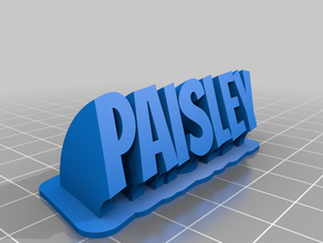 paisley customized 3d print model - Mito3D