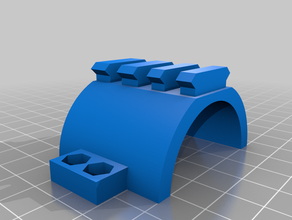 val grip mount suppersor 3d print model - Mito3D
