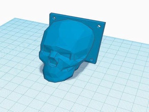 skull knob door doorhandle hinge knauf 3d print model - Mito3D