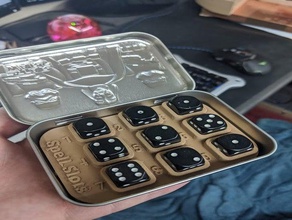 d&d incantesimo slot tracker scatola in latta 3d print model - Mito3D