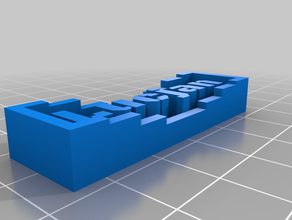 my customized project nameplate generator openscad 3d print model - Mito3D