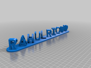 rahul rio preto personalizado 3d print model - Mito3D