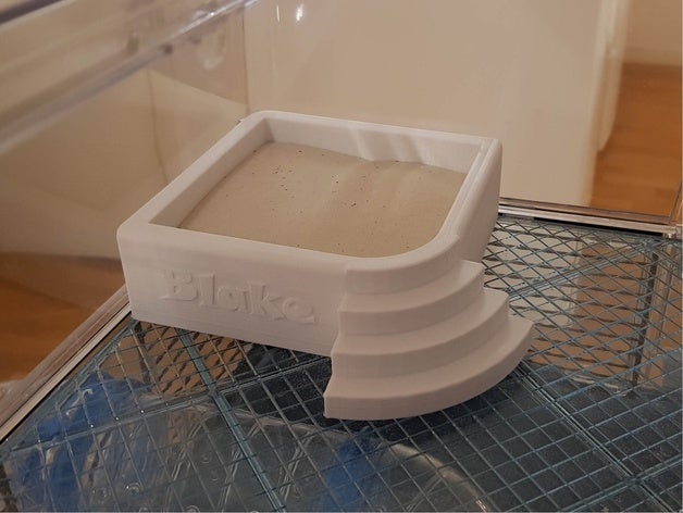 hámster de arena jacuzzi baño 3D print model - Mito3D