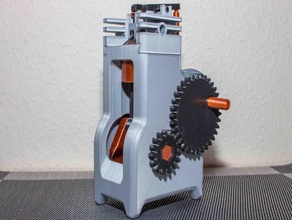 4 stroke engine modell complete 3d printed diy motor 3d print model - Mito3D