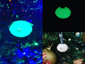 brilhante bola de natal bolas árvore brilham-no-escuro 3d print model - Mito3D