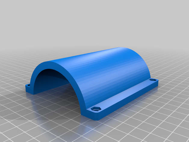 parametric pipe clamp customized 3D print model - Mito3D