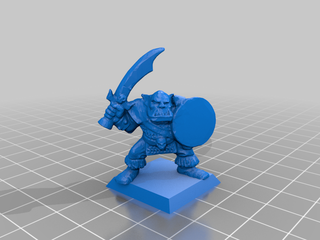 orc warrior 3D print model - Mito3D
