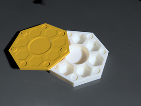 7 lati aperti dadi box v1 3d print model - Mito3D