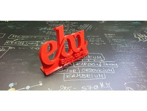 abe logo l'abe stand meb le 3d print model - Mito3D