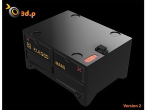 elegoo marte -serbatoi di stoccaggio a cassetti porta usb estensione 3d print model - Mito3D