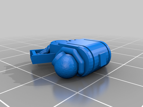 space jarhead devastator multi melta backpack marine 3d print model - Mito3D