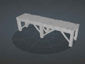 dnd terreno wargaming simple dock puente no molestar pathfinder warhammer de madera 3d print model - Mito3D
