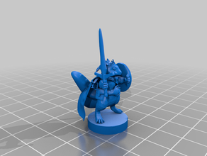 squirrelfolk clérigo paladín rititisk inteligente dungeons dragons 3d print model - Mito3D