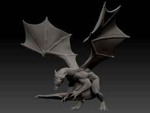 dragon - reposed remixed boris3dstudio 28mm dragons dungeons minis rpg tabletop gaming 3d print model - Mito3D