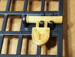 playmobil castle door lock knights replacement 3d print model - Mito3D
