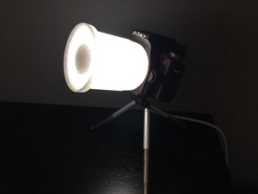 sony alpha ledc light camera led 3d print model - Mito3D