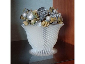 vaso-lume44 decor flower vase home spiral vases vaso 3d print model - Mito3D