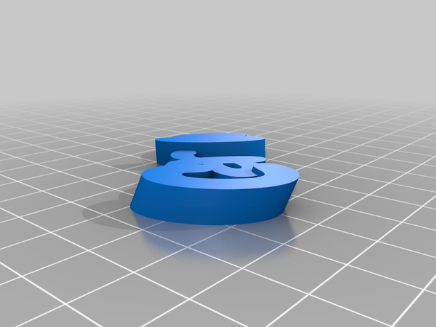 my customized iamburny's v2 text - name keyring keyfob 3D print model - Mito3D