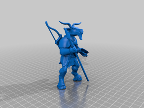 goatfolk ranger donjons dragons 3d print model - Mito3D