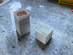 simple toothpick box 3d print model - Mito3D