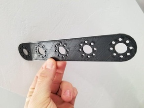 pattern f bracket ver 1 mount plate 3d print model - Mito3D