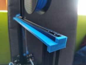 light bar ender 2020 optimizations extrusion mount creality 3 filament guide led leds holder strip snap upgrade 3d print model - Mito3D