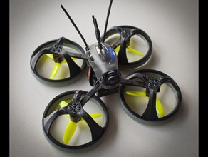 invadente hawk emax babyhawk r evolution babyhawkr drone racing dotto propguard quadcopter 3d print model - Mito3D