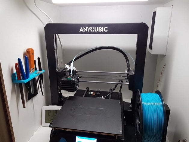 gabinete de herramienta trapo - soporte la anycubic i3 mega ai3m alojamiento herramientas mano toolrag werkzeughalter werkzeughalterung 3D print model - Mito3D